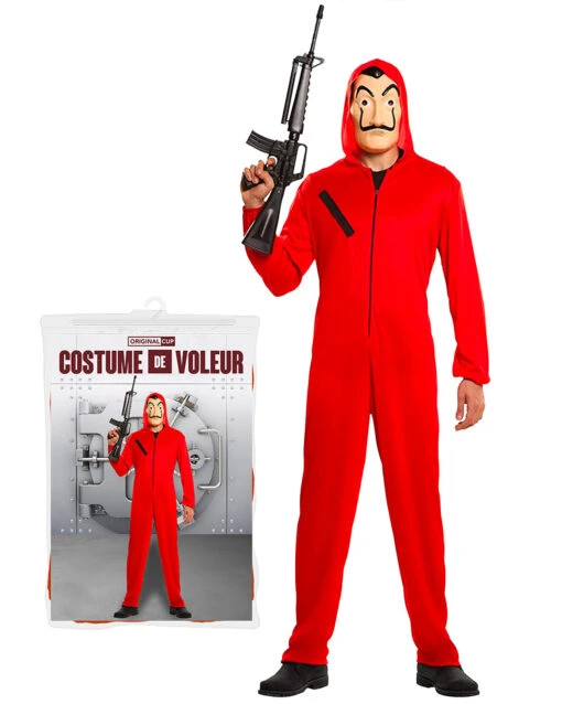 Masque La Casa De Papel Et Costume De Braqueur Adulte