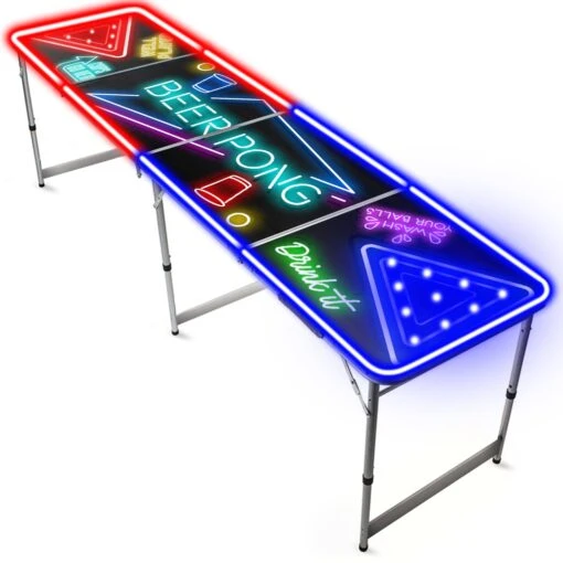 Table De Bière Pong Lumineuse - Table Beer Pong Spotlight Ultimate