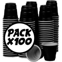 100 Shooters Noirs 4cl