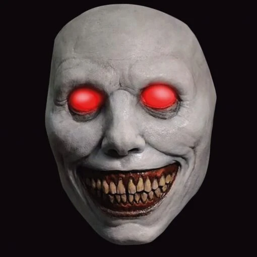 Led Latex Mask Red Eyes