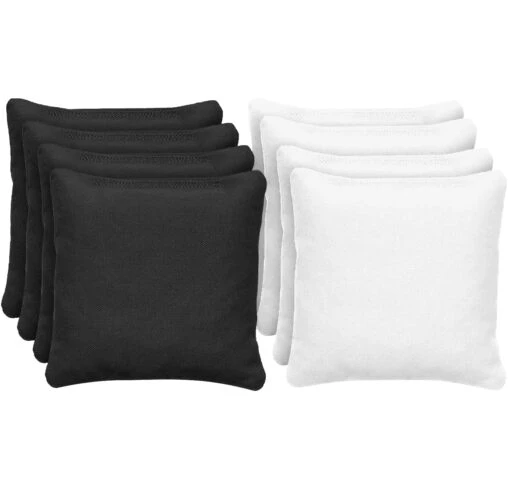 Sacs Officiels De Cornhole - 4 Sacs Noirs Et 4 Sacs Blancs